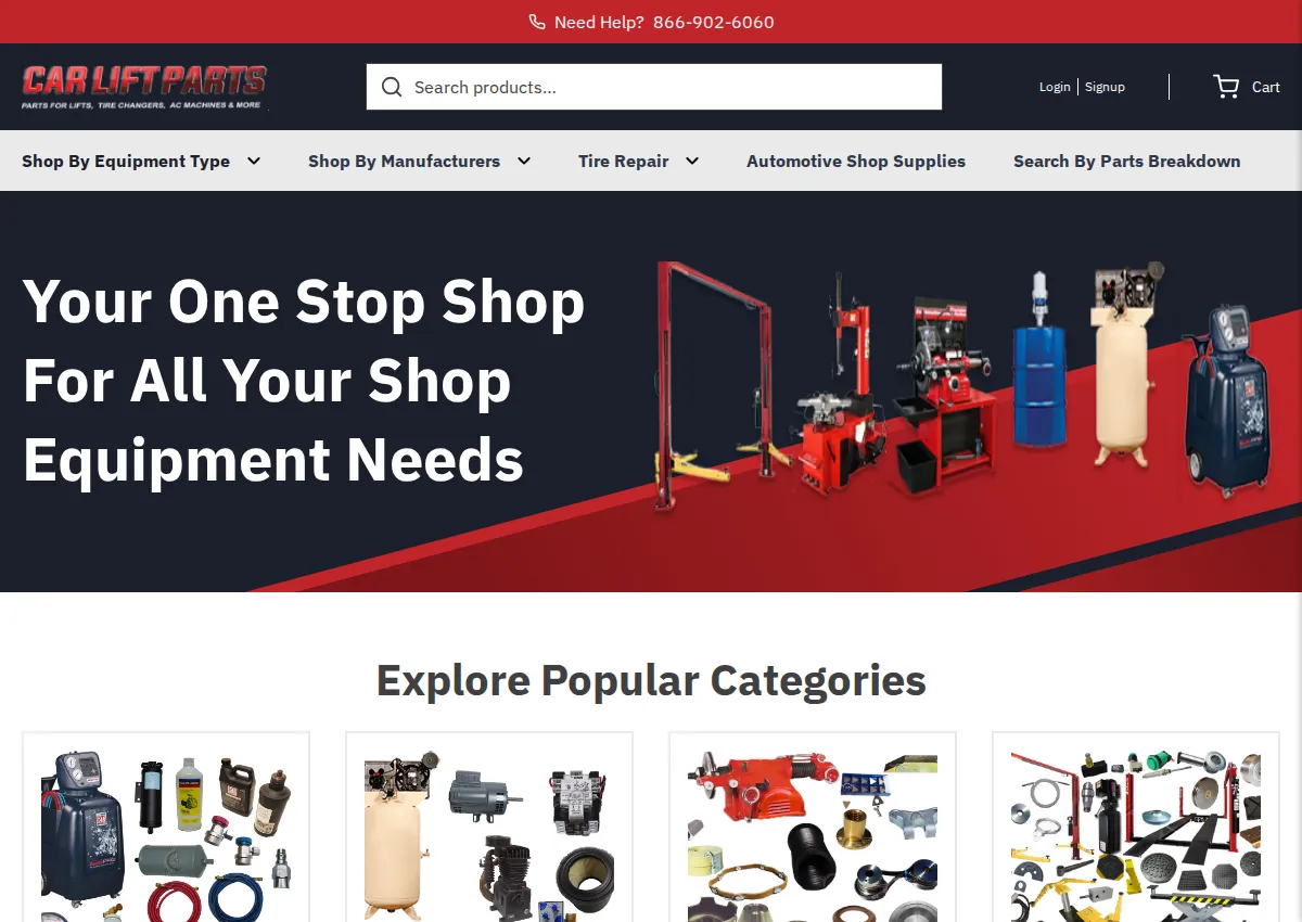 Store homepage
