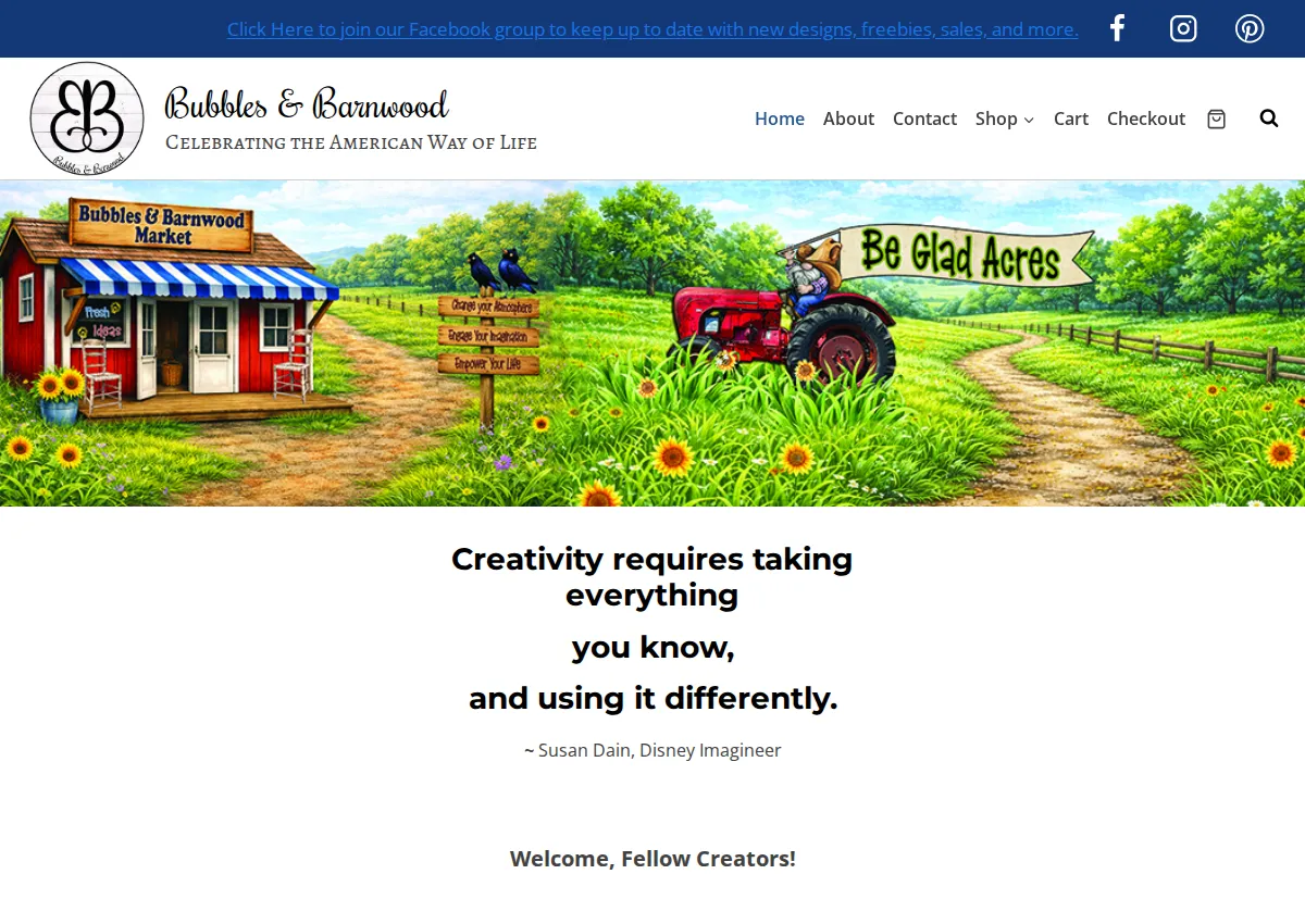 Store homepage