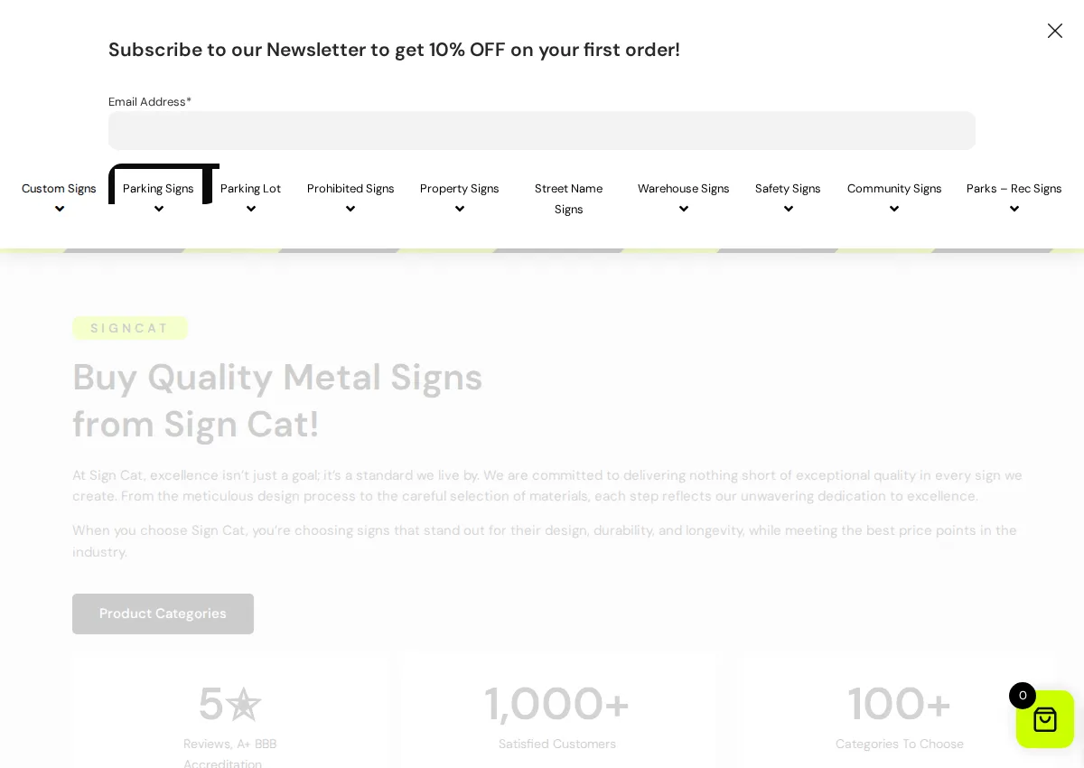 Store homepage