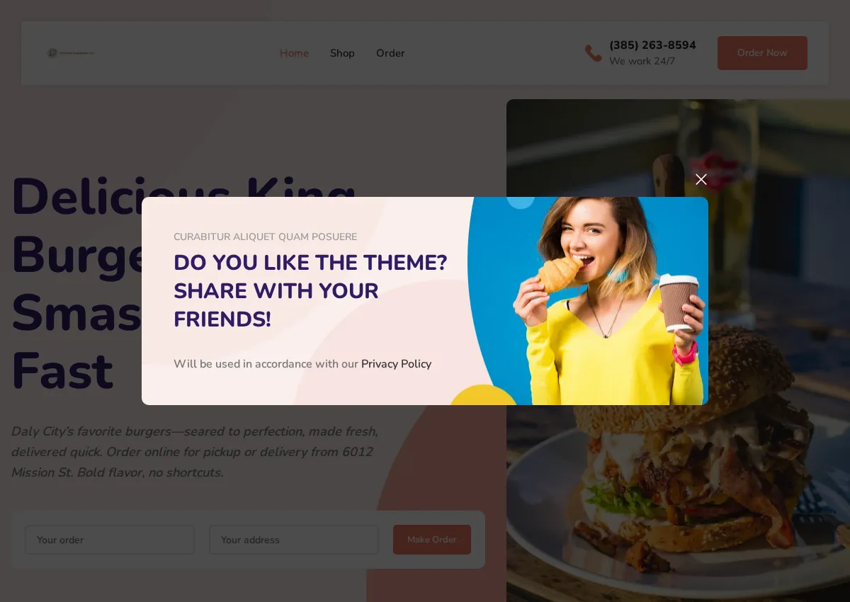 Store homepage
