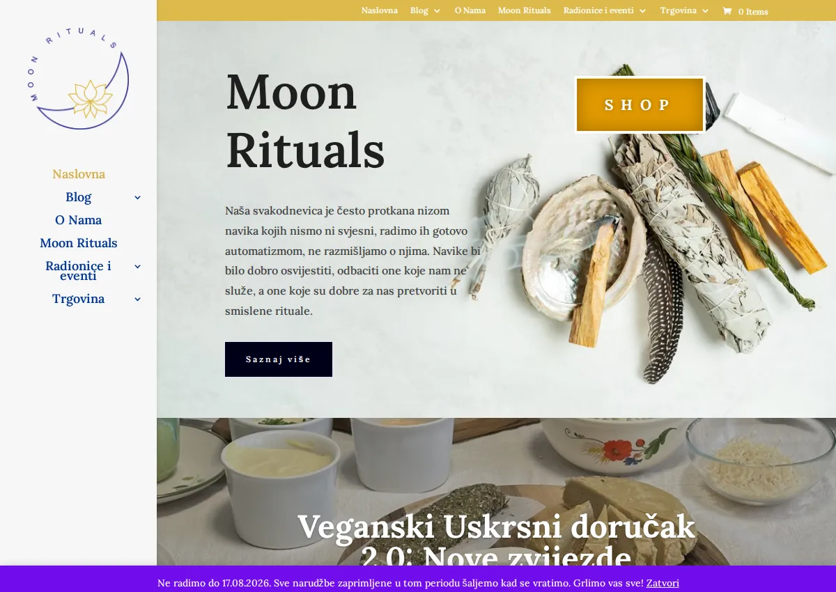 Store homepage