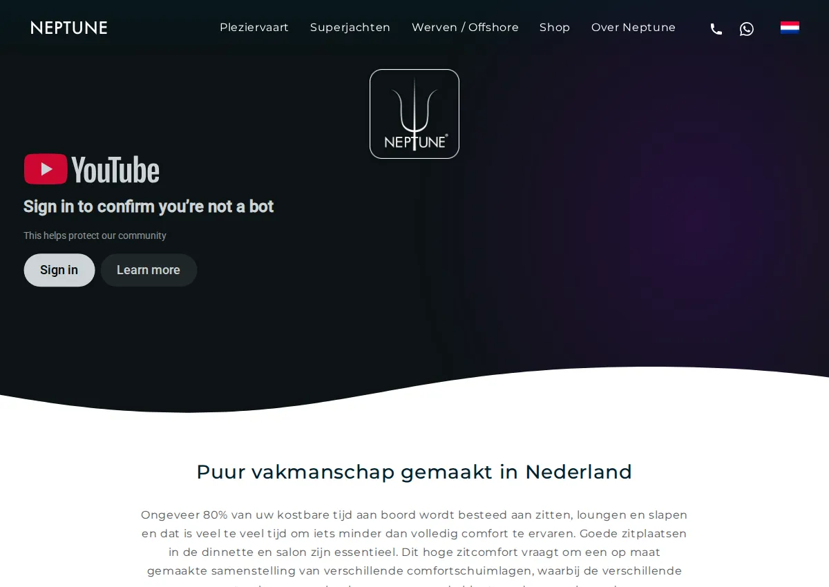 Store homepage
