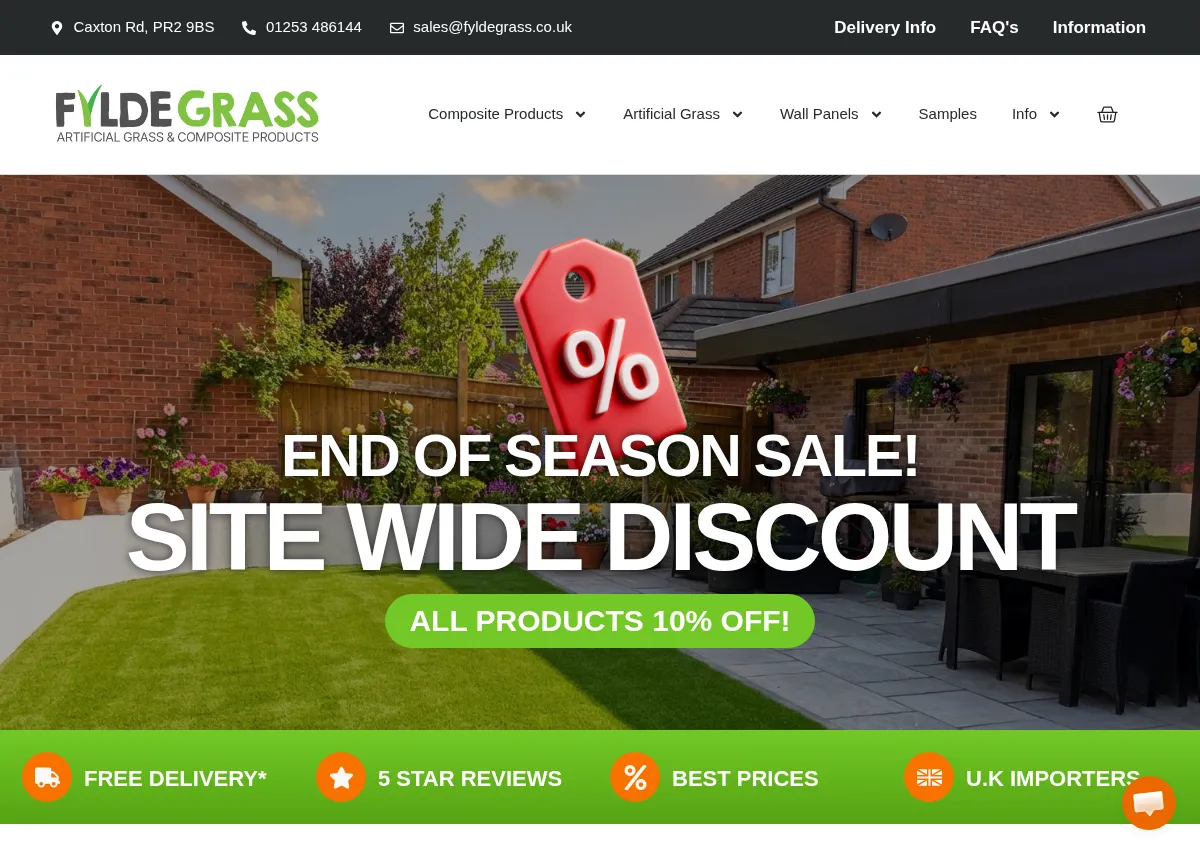 Store homepage