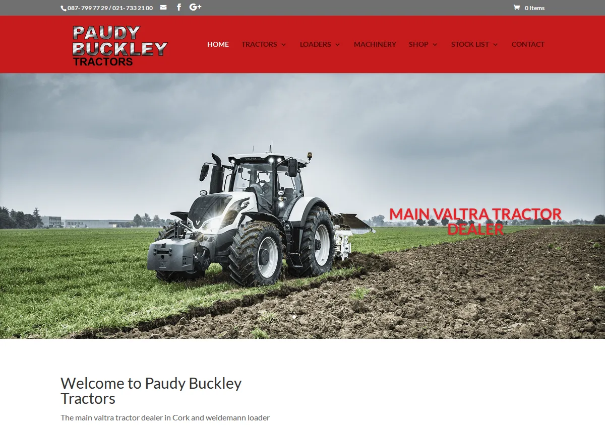 Store homepage