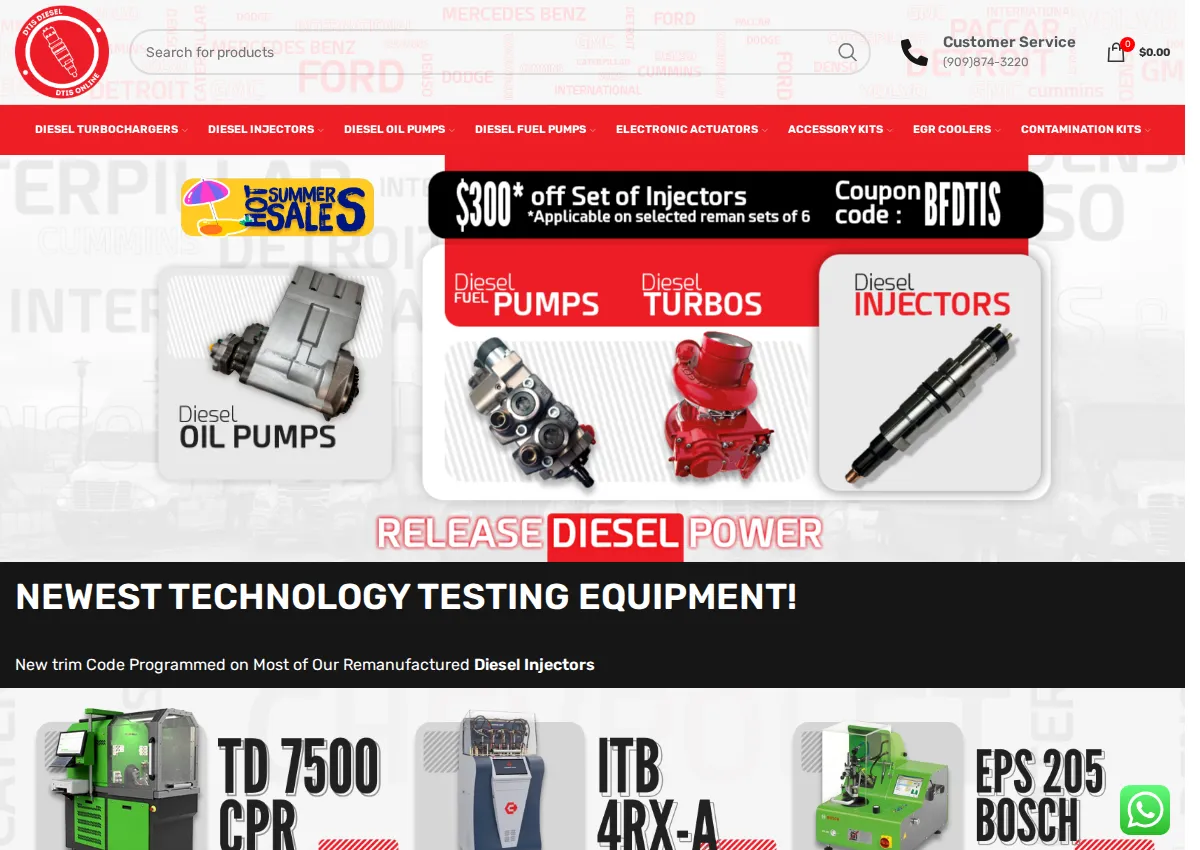 Store homepage