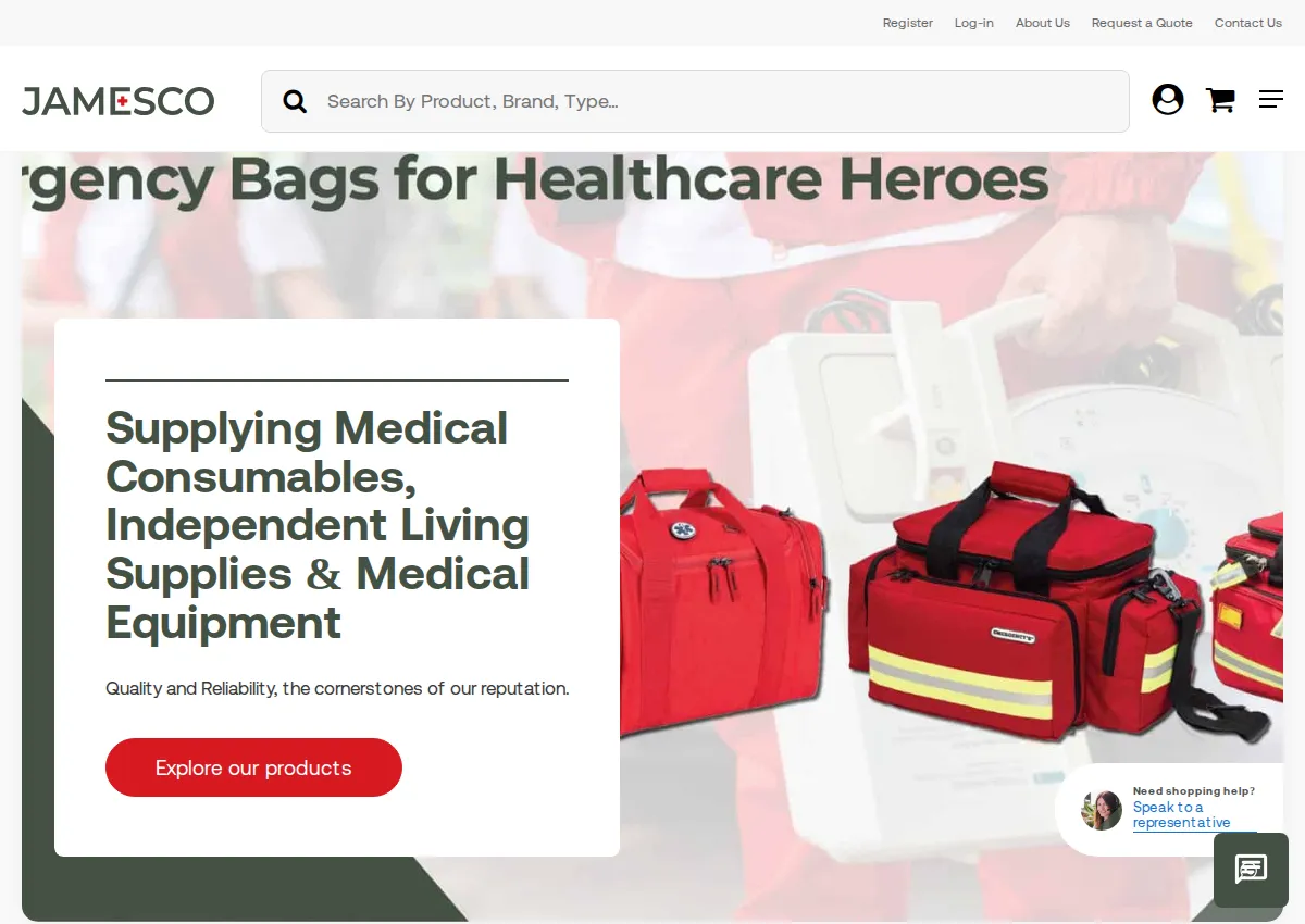 Store homepage