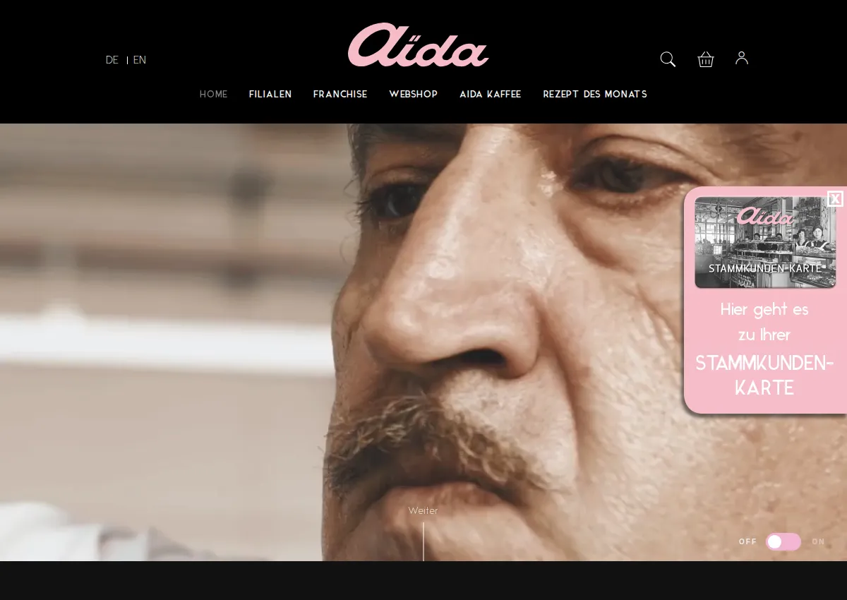 Store homepage