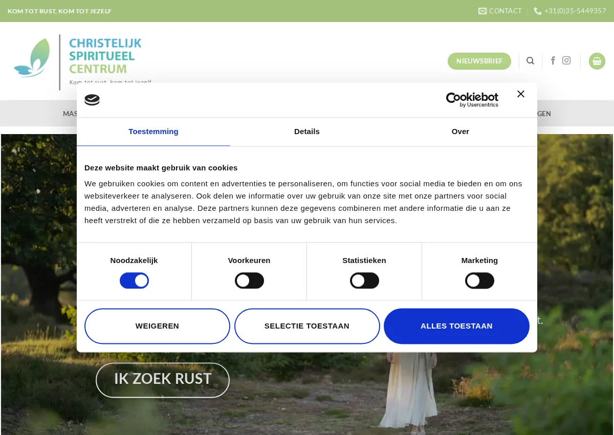 Store homepage