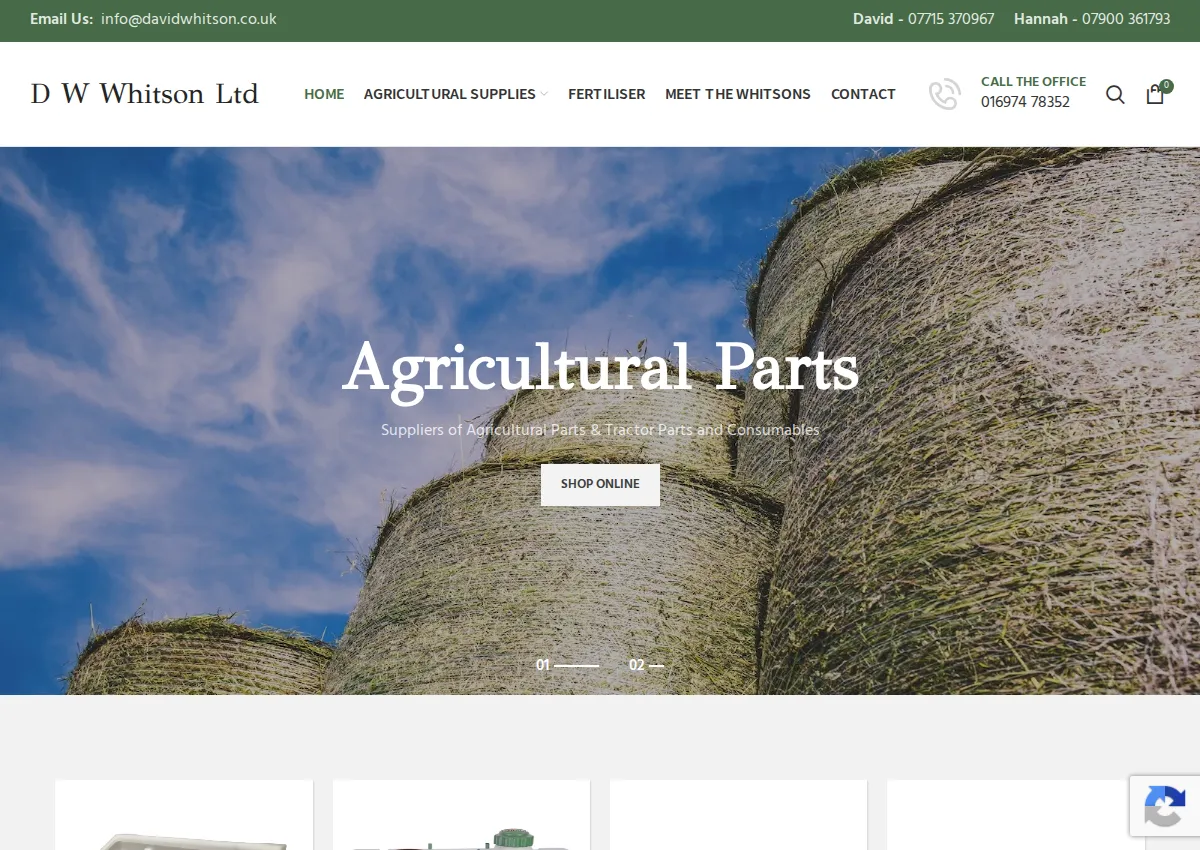 Store homepage