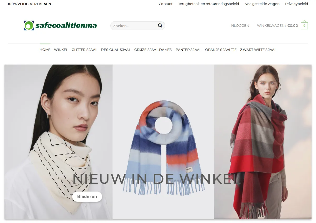 Store homepage