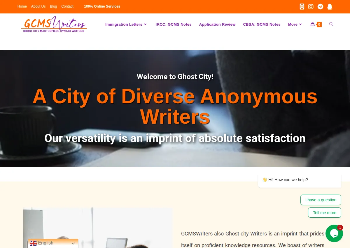 Store homepage