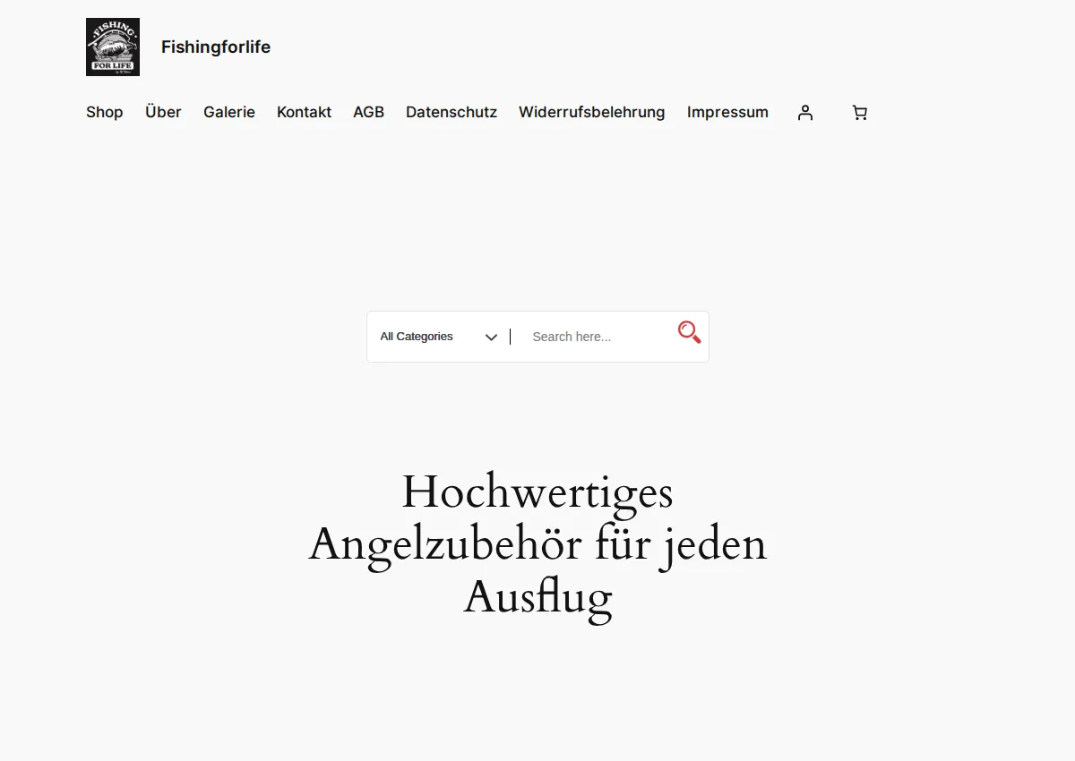 Store homepage