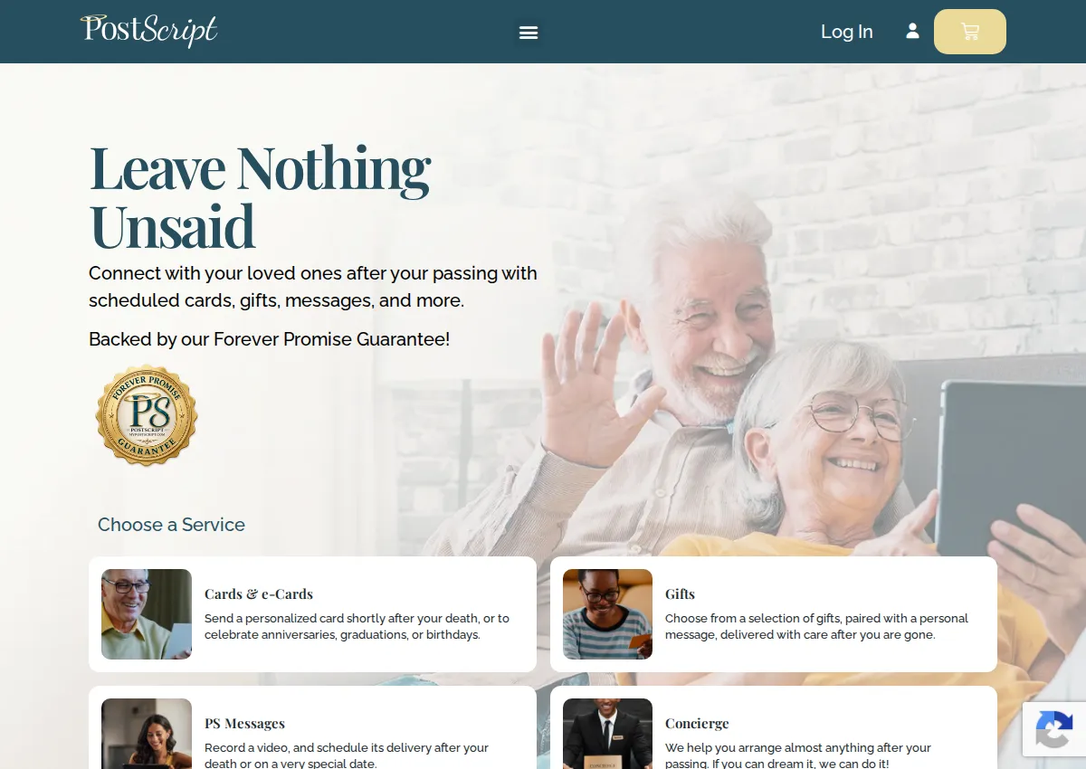 Store homepage