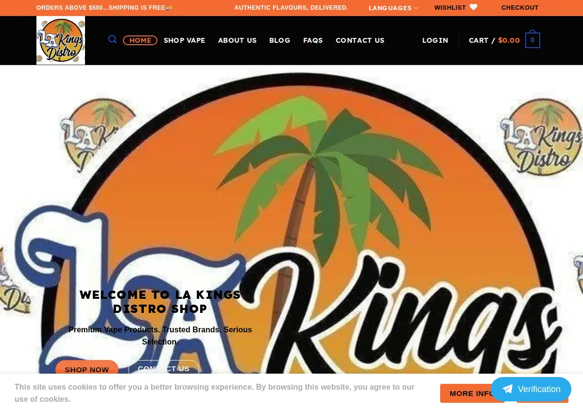 Store homepage