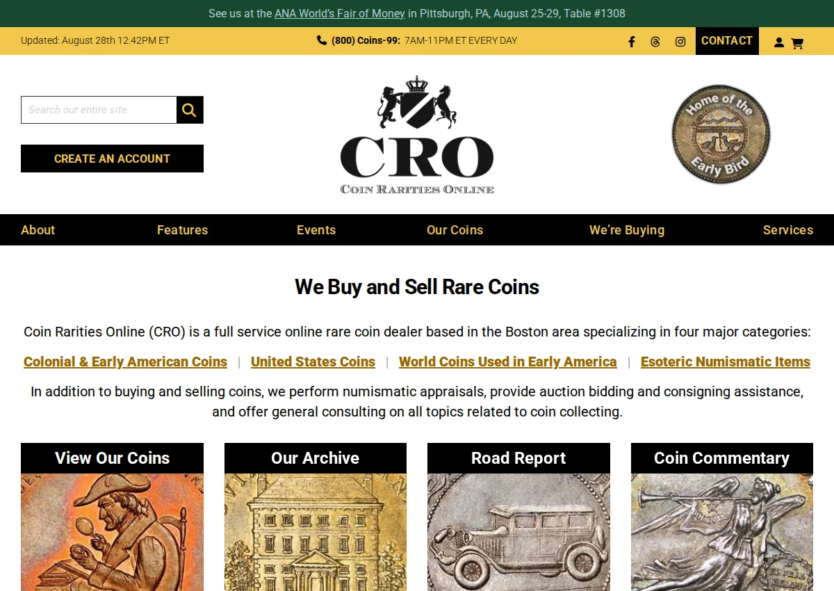 Store homepage