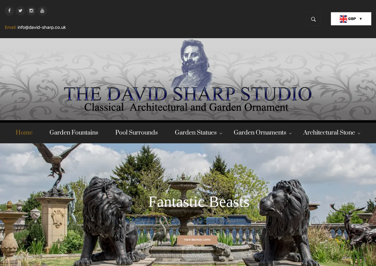 Store homepage