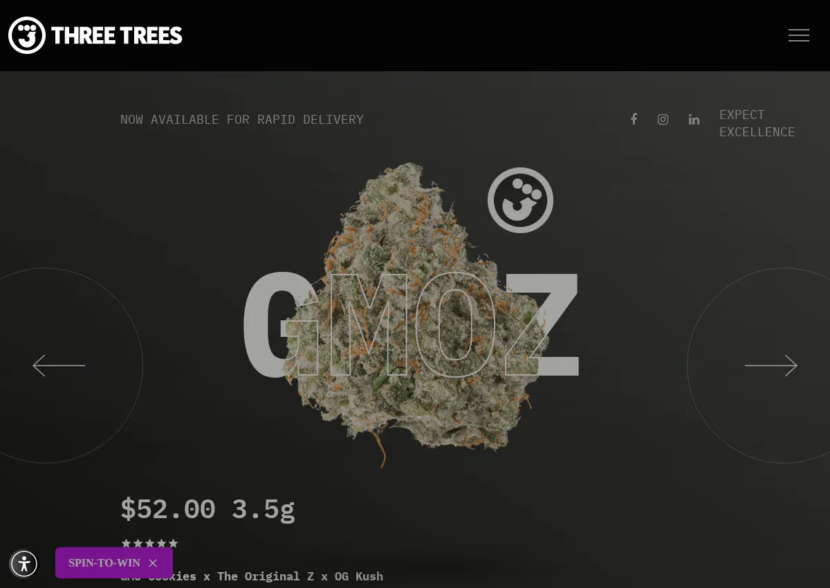 Store homepage