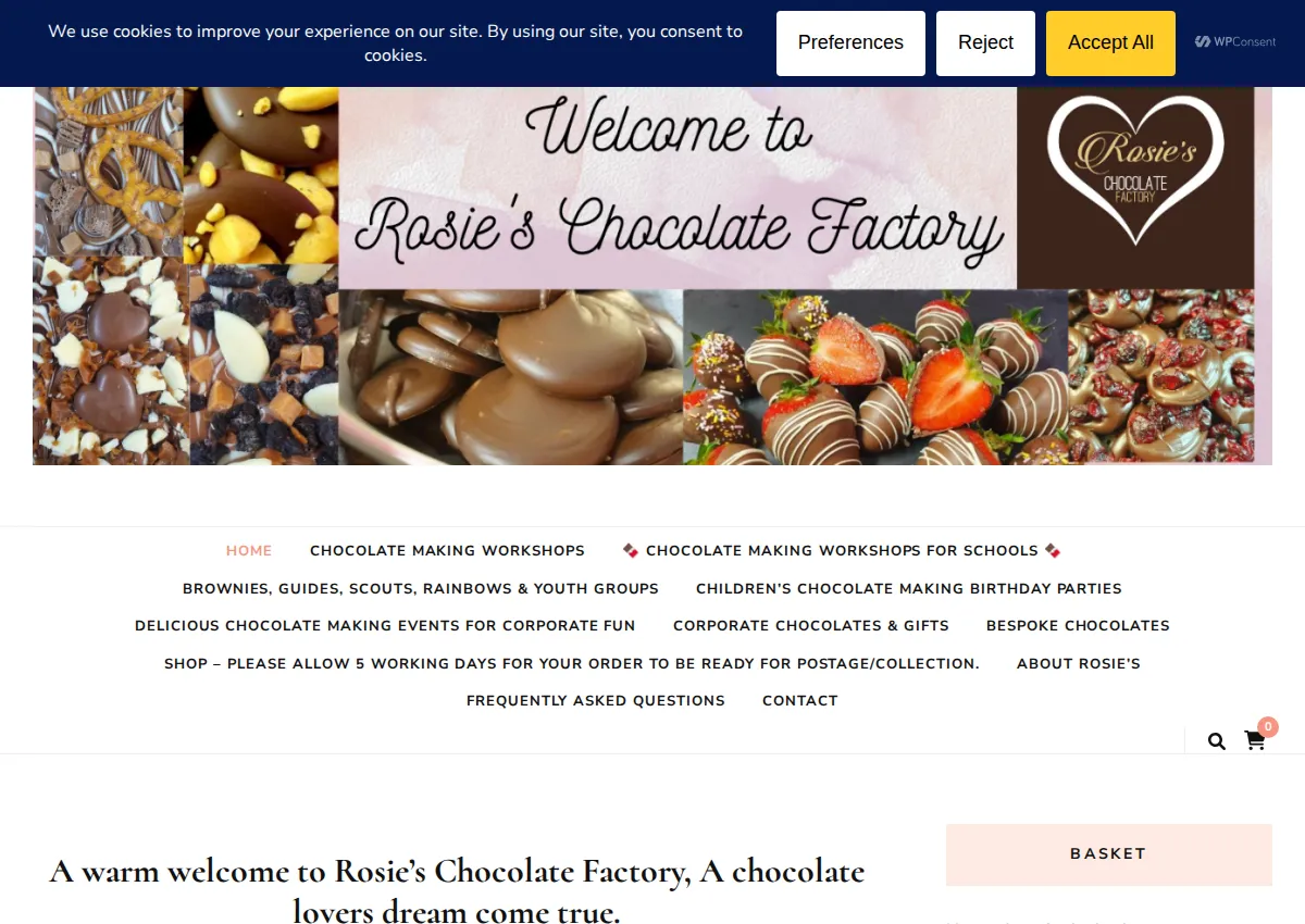 Store homepage