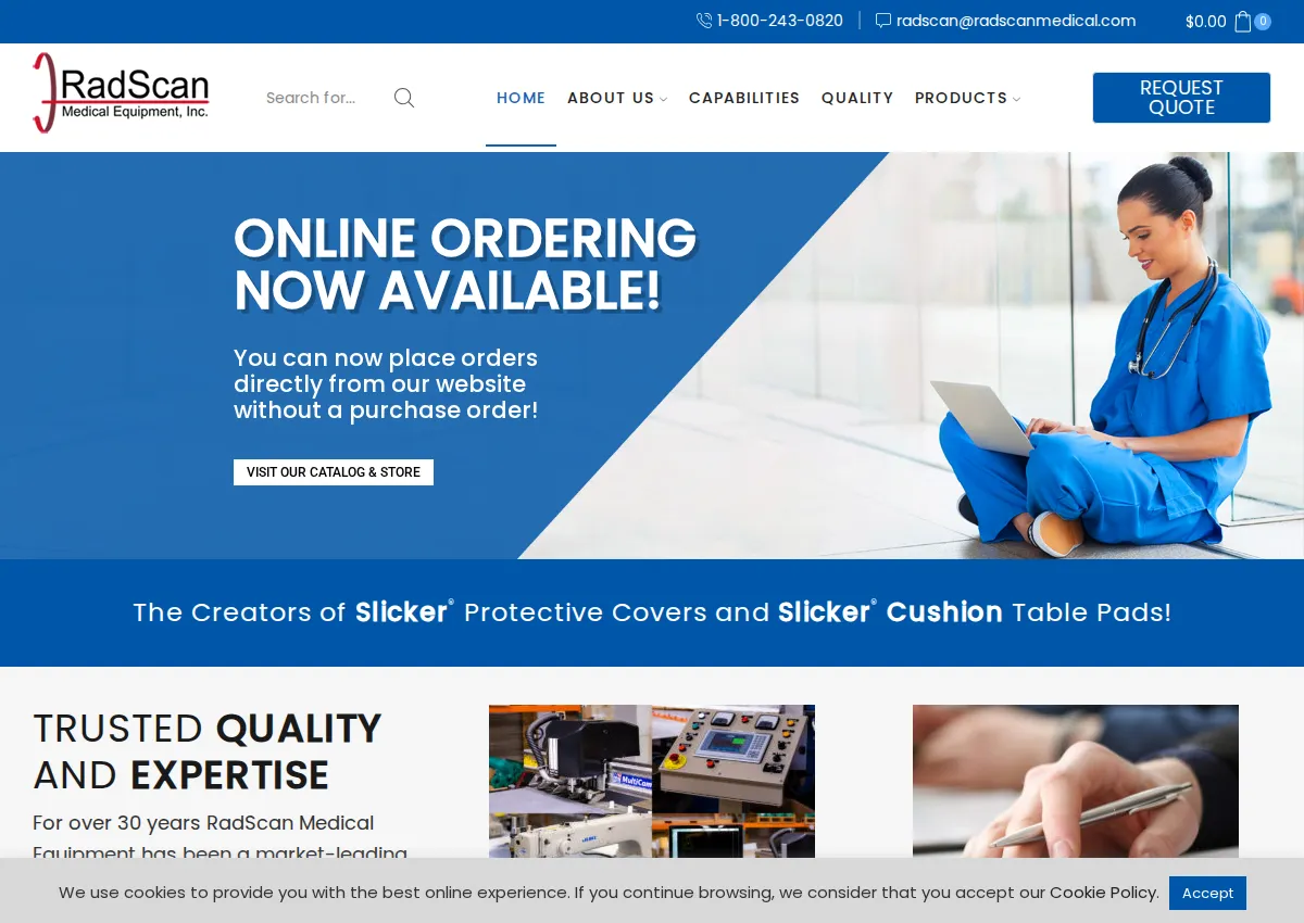 Store homepage