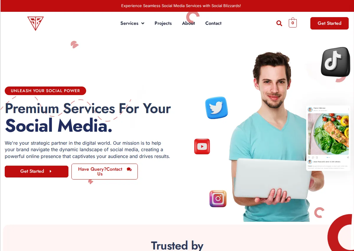 Store homepage