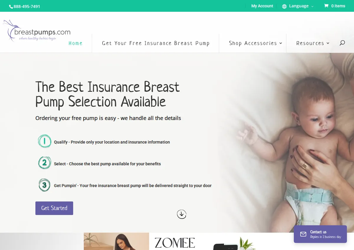 Store homepage