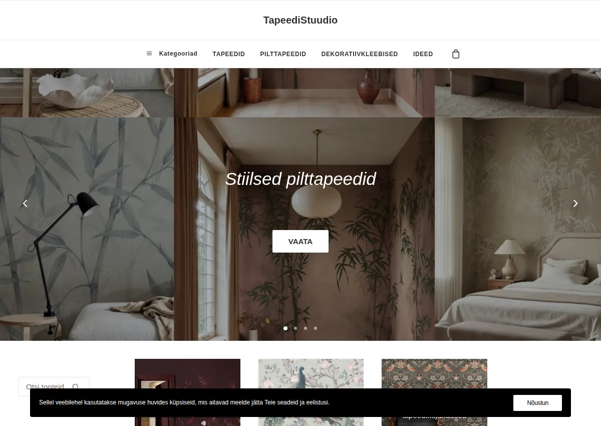 Store homepage