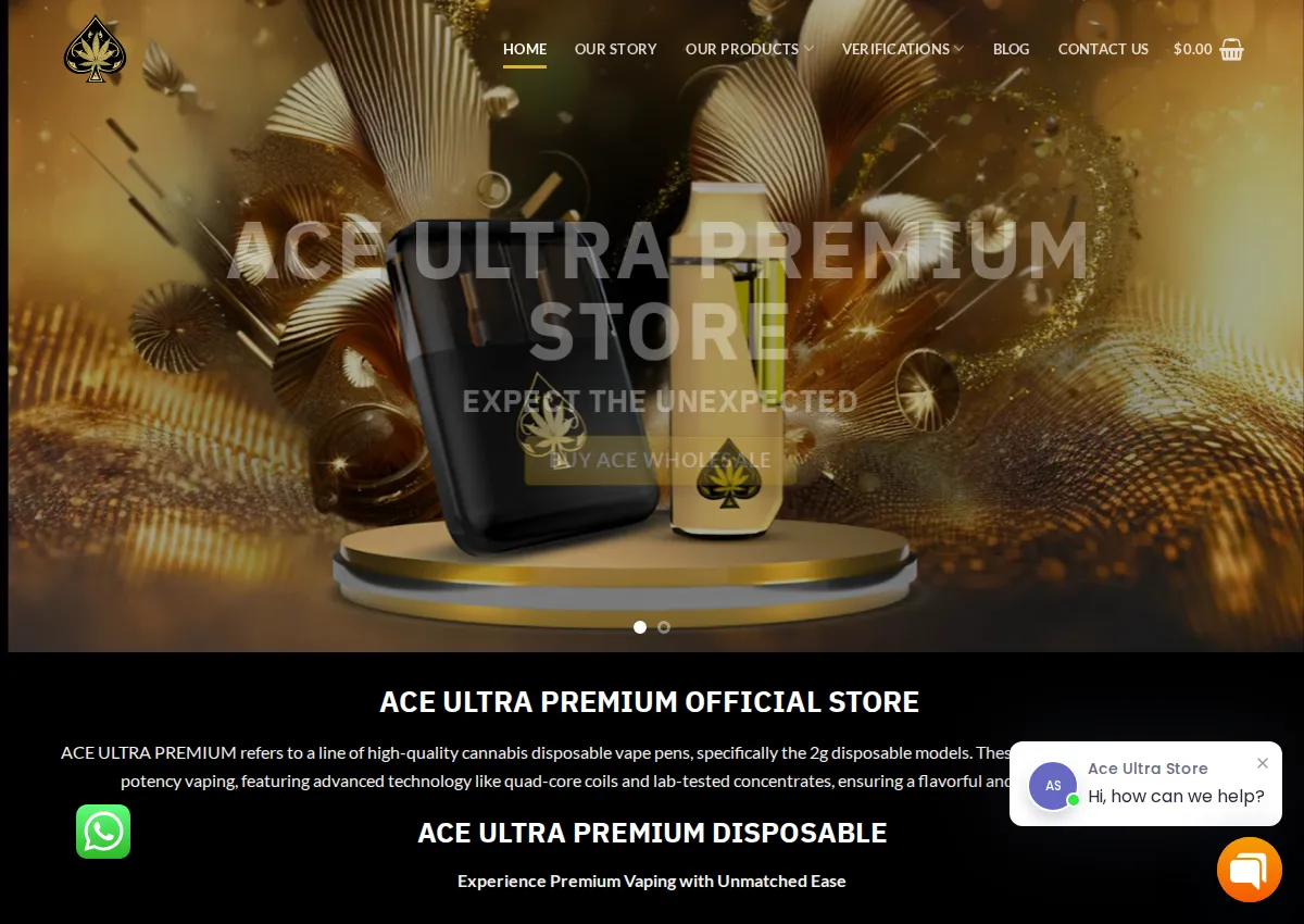 Store homepage