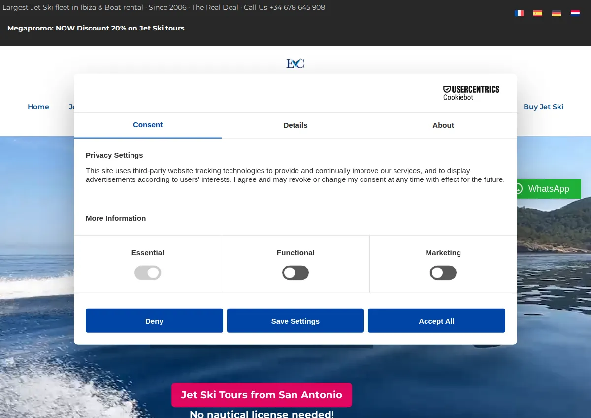 Store homepage