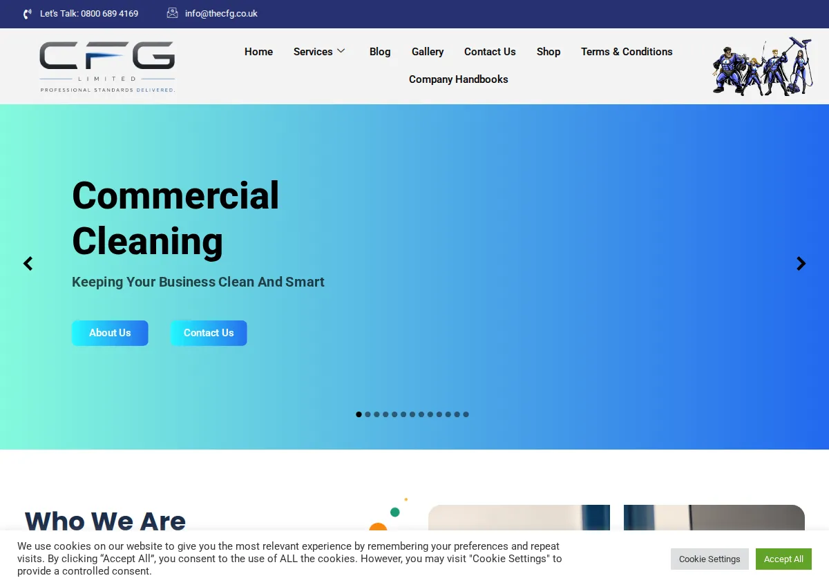 Store homepage