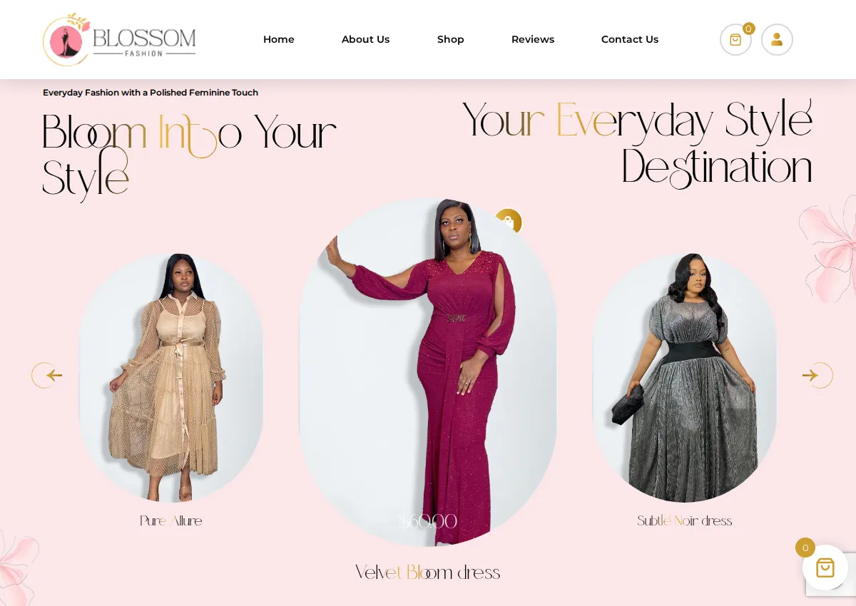 Store homepage