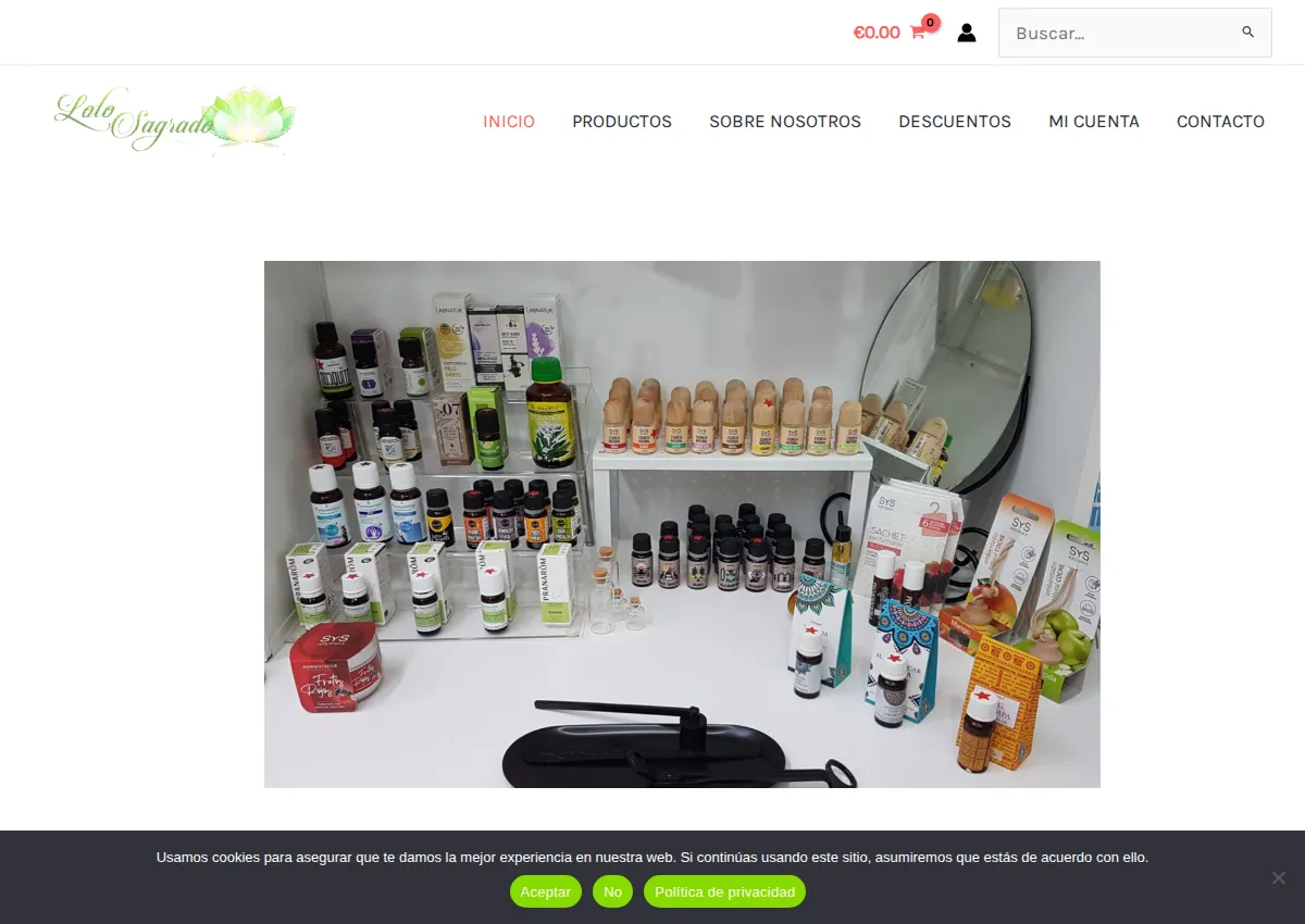 Store homepage