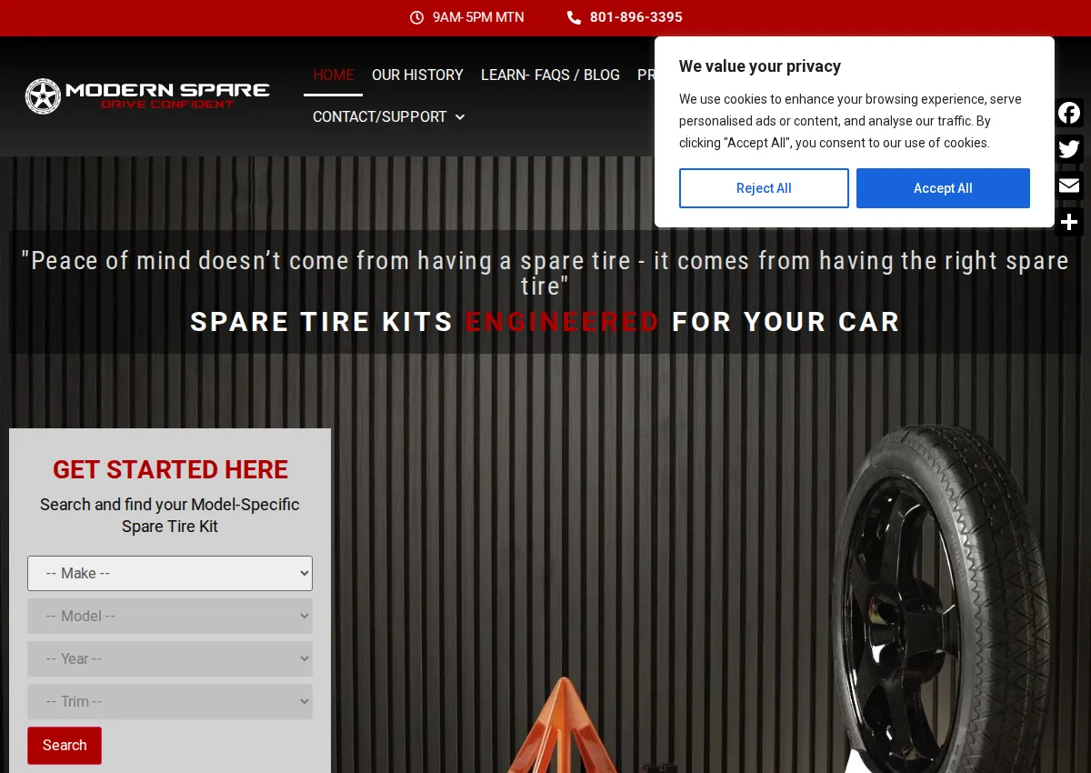 Store homepage