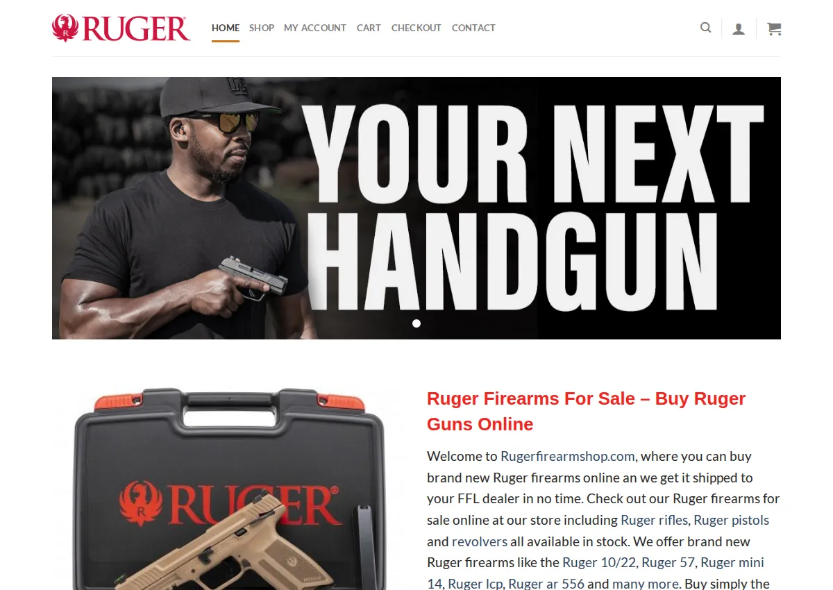 Store homepage