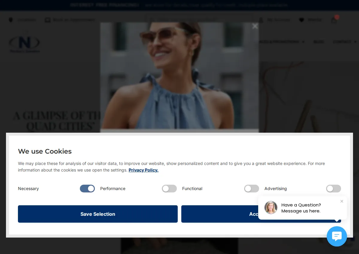 Store homepage