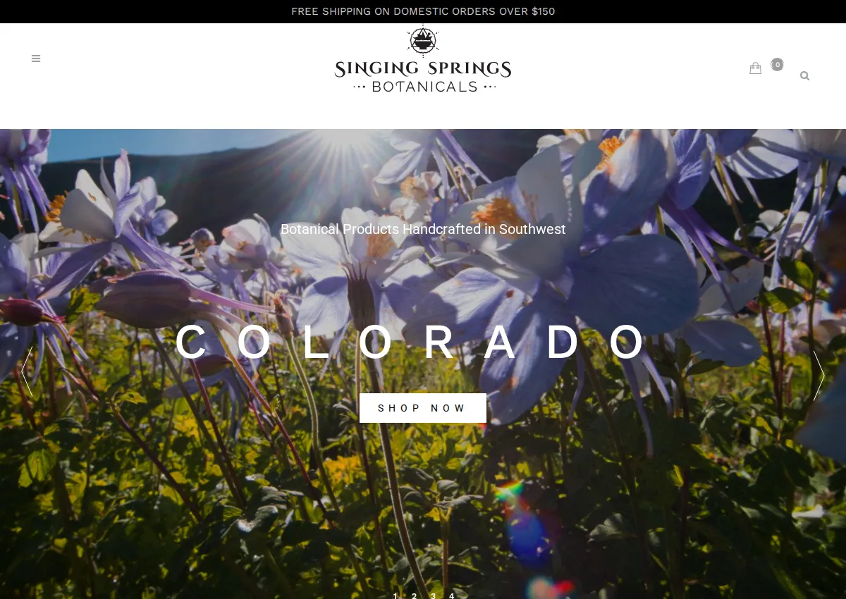 Store homepage