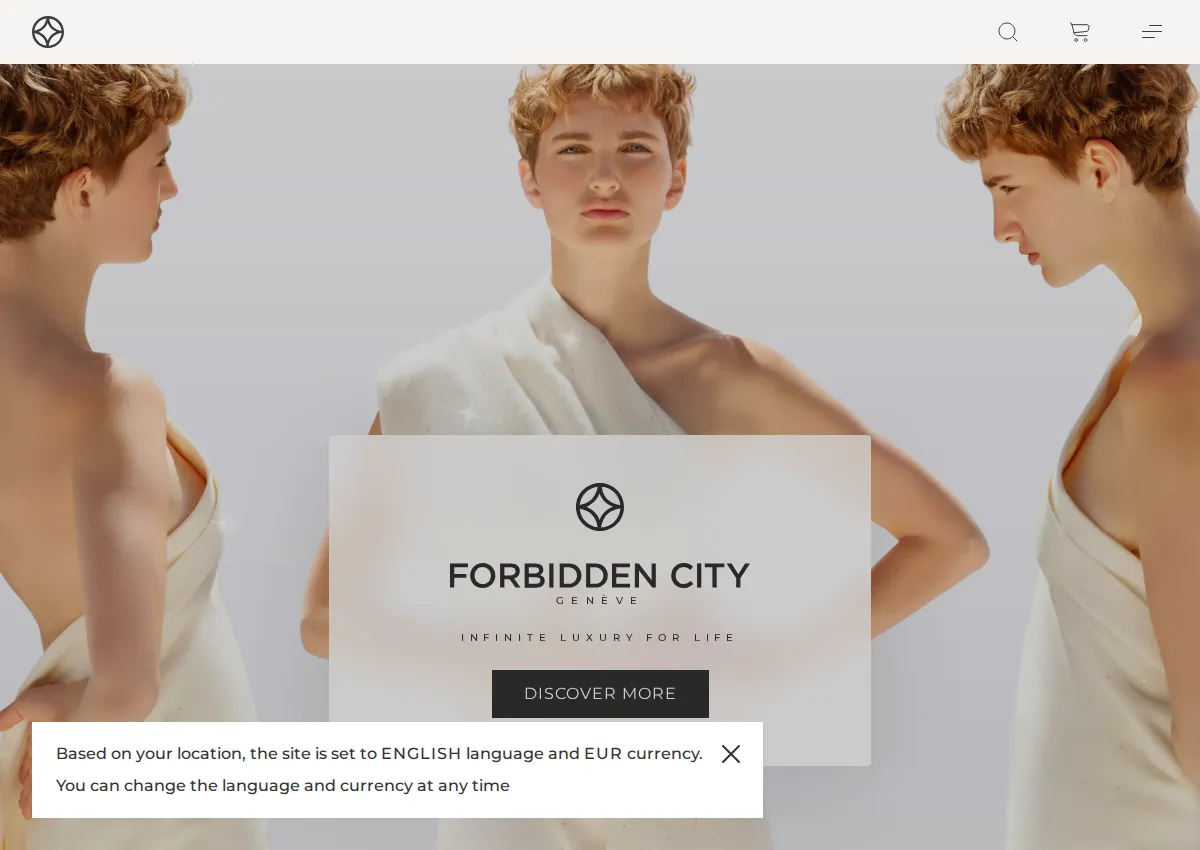 Store homepage