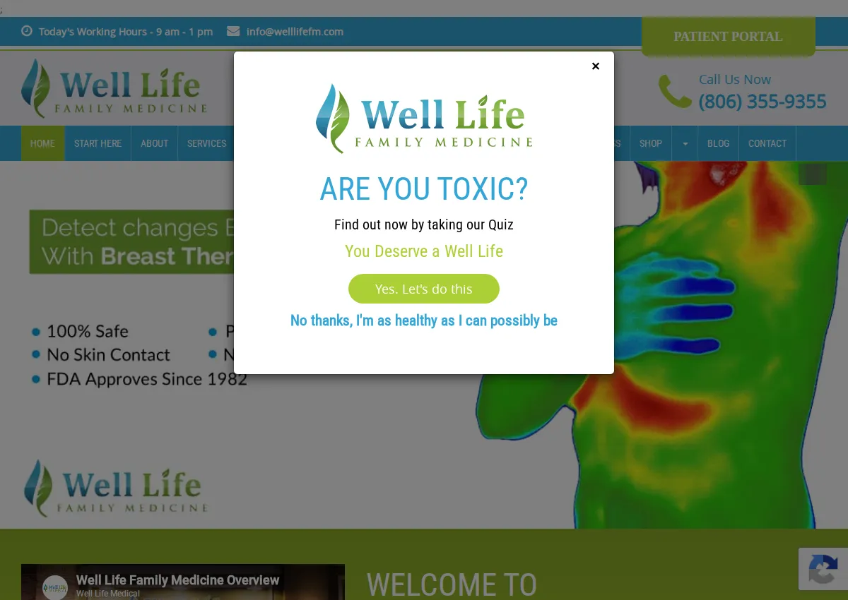 Store homepage