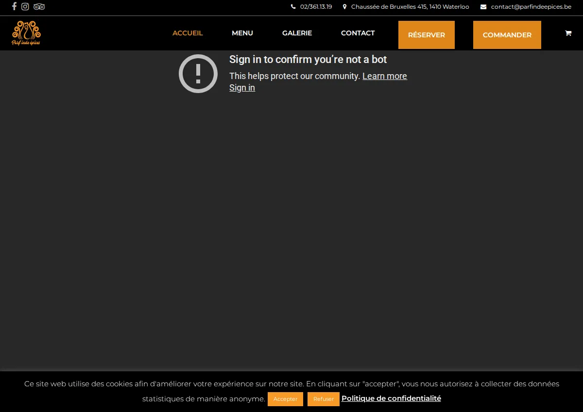Store homepage