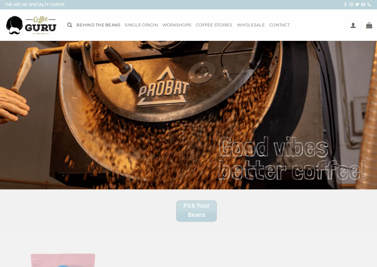 Store homepage