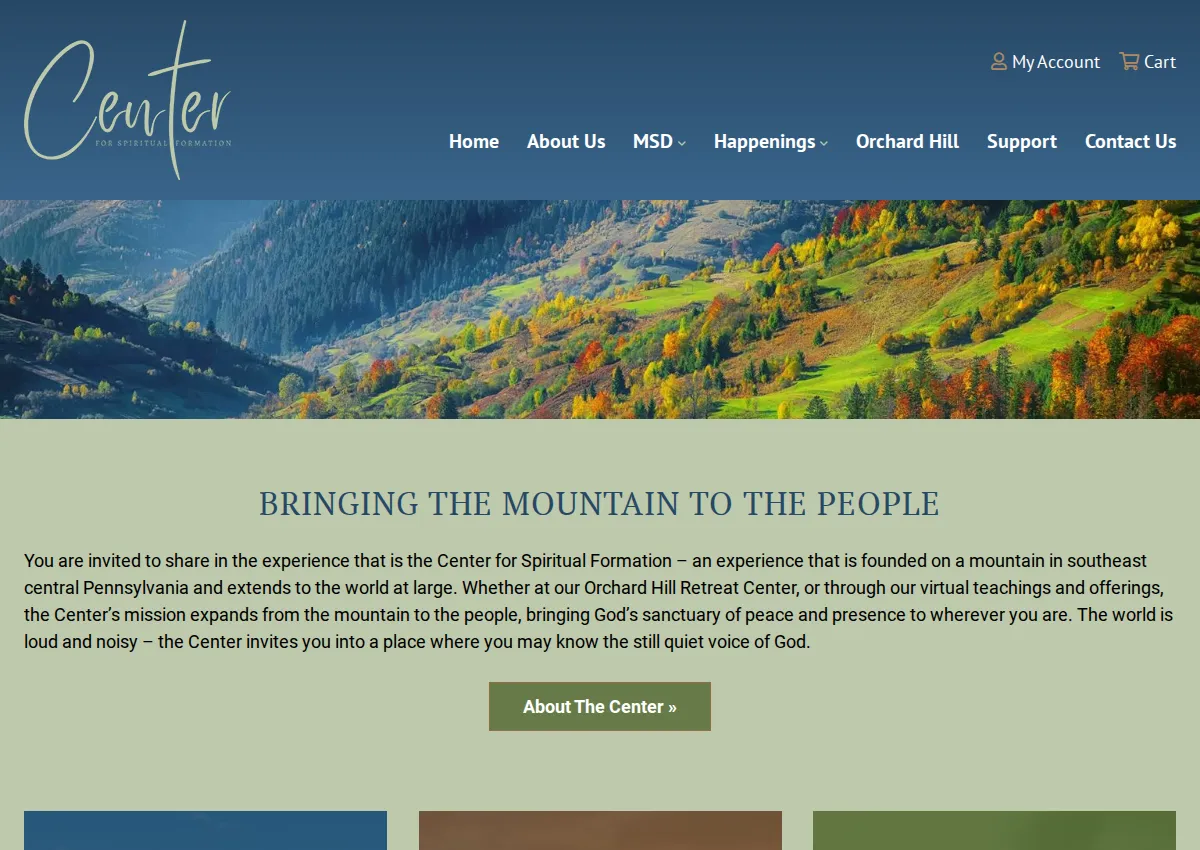 Store homepage