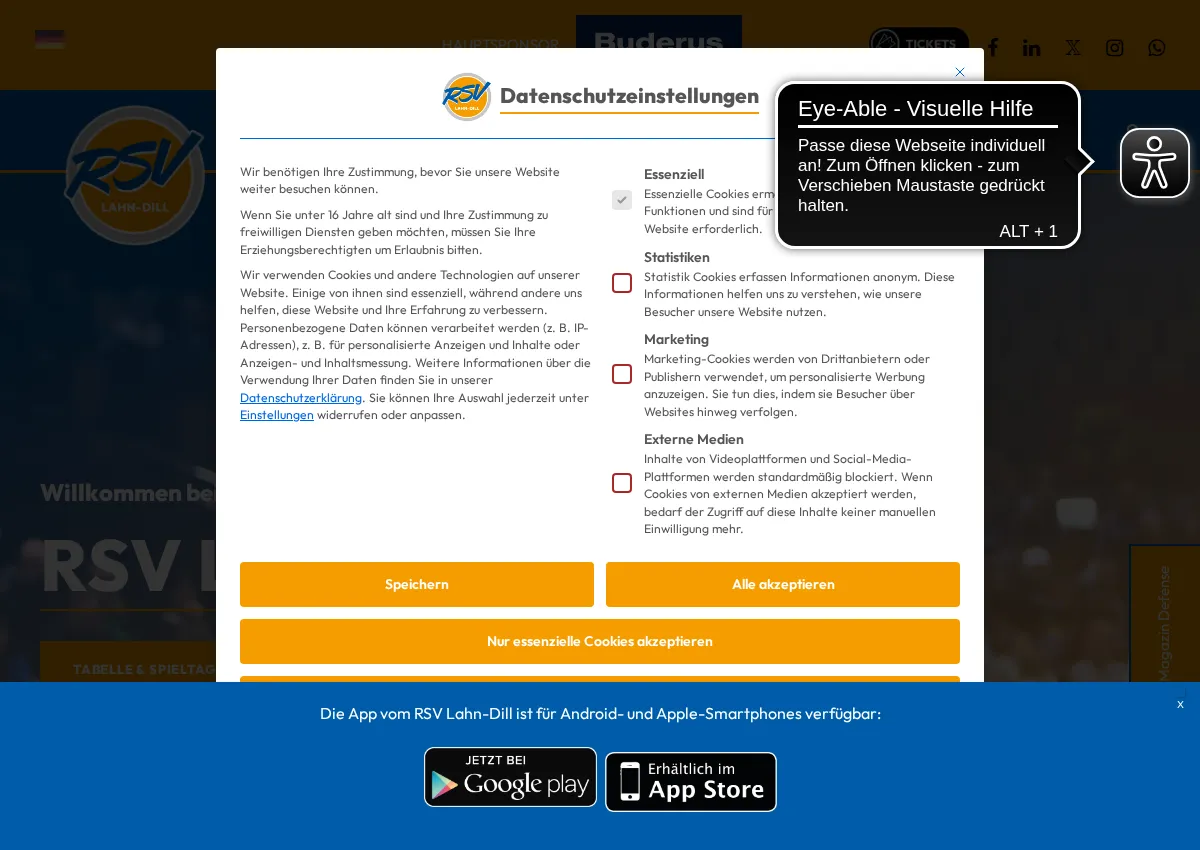 Store homepage