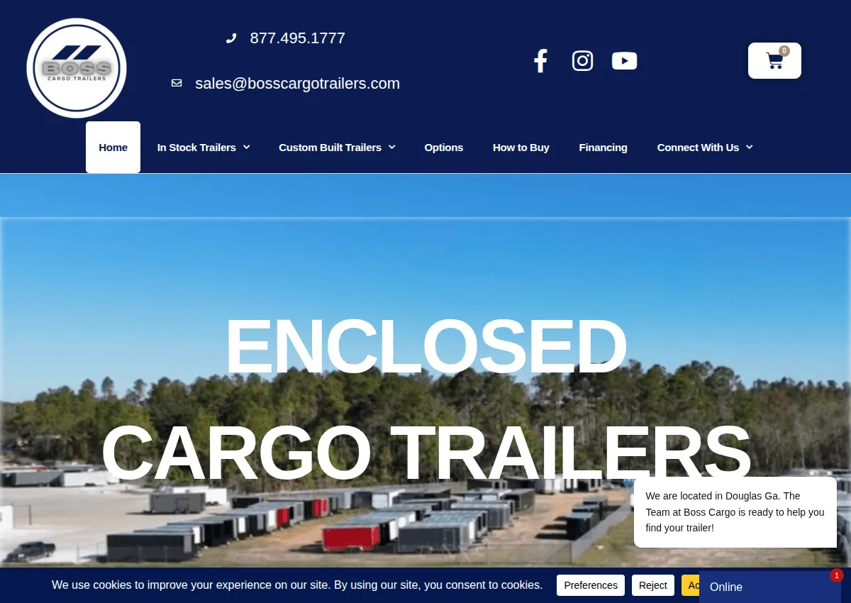 Store homepage