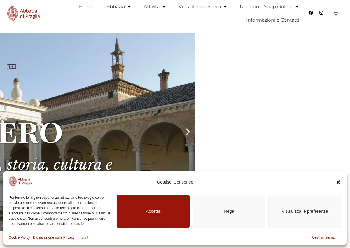 Store homepage
