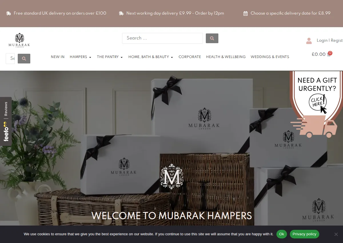 Store homepage