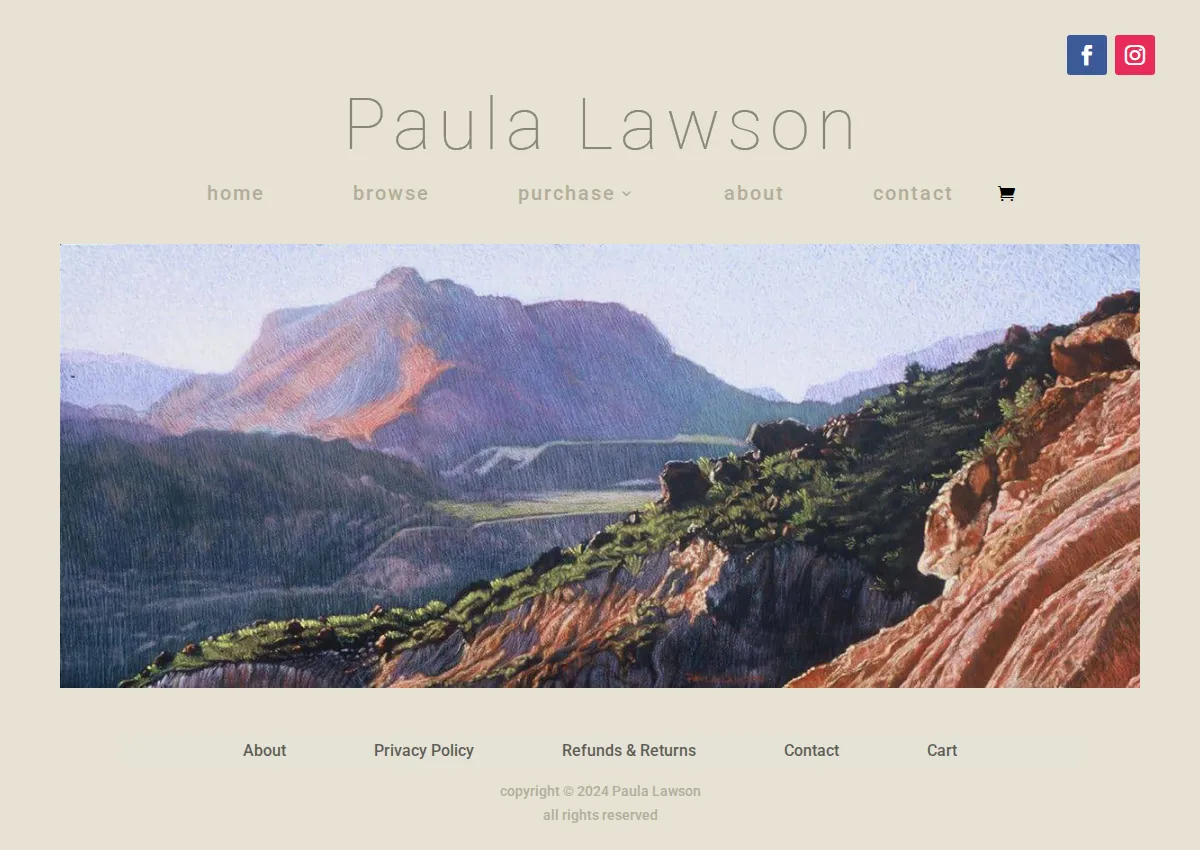 Store homepage