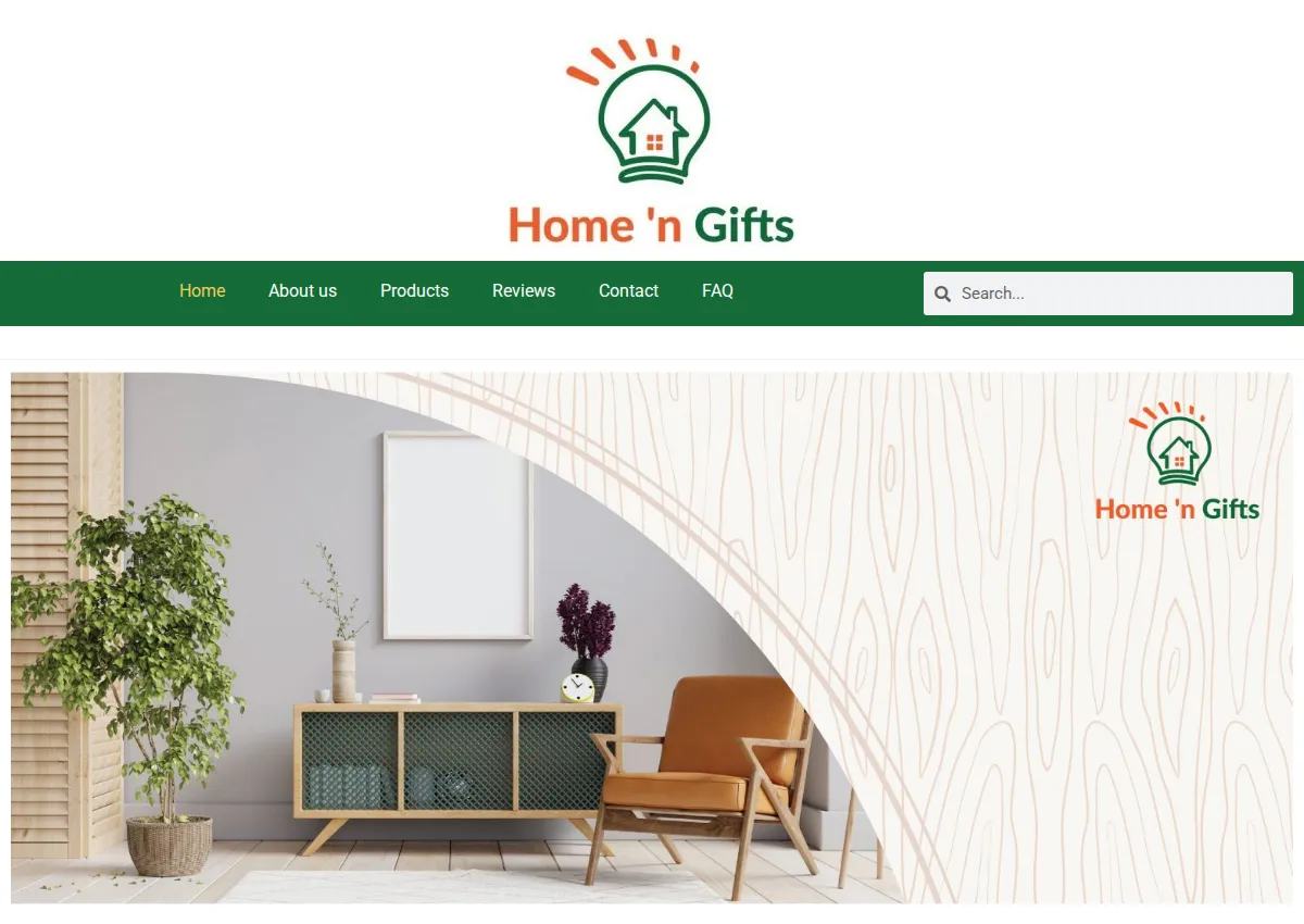 Store homepage