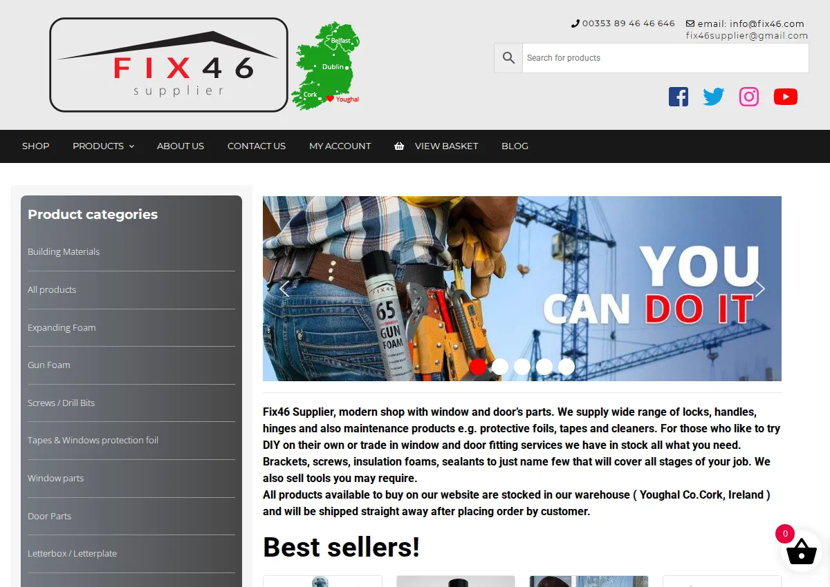 Store homepage