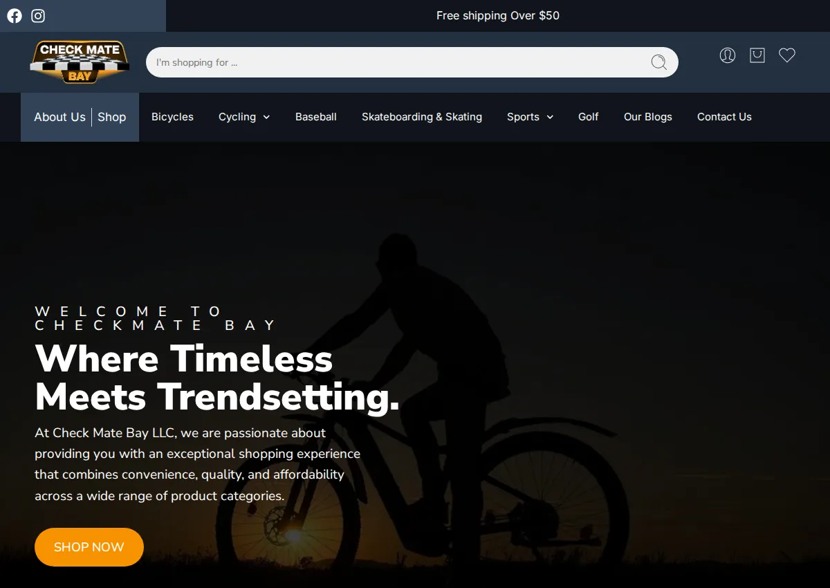 Store homepage