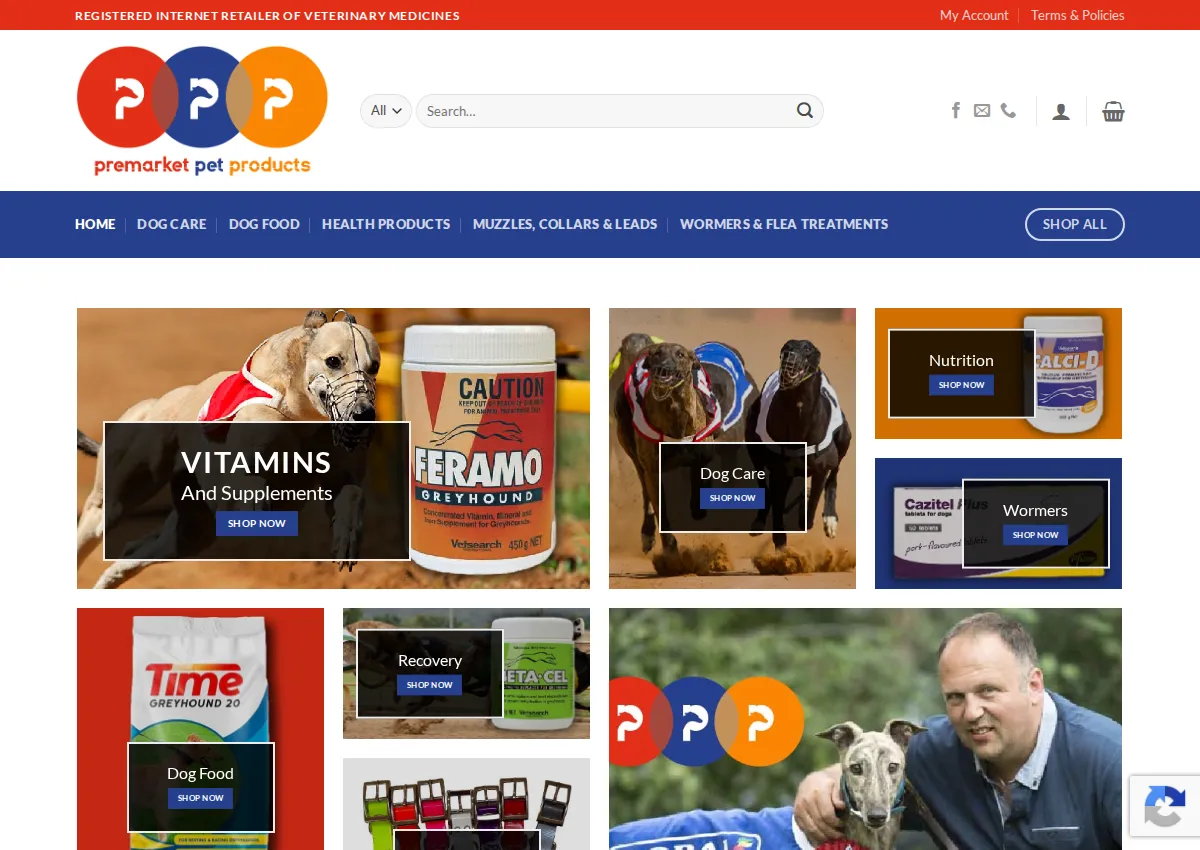 Store homepage