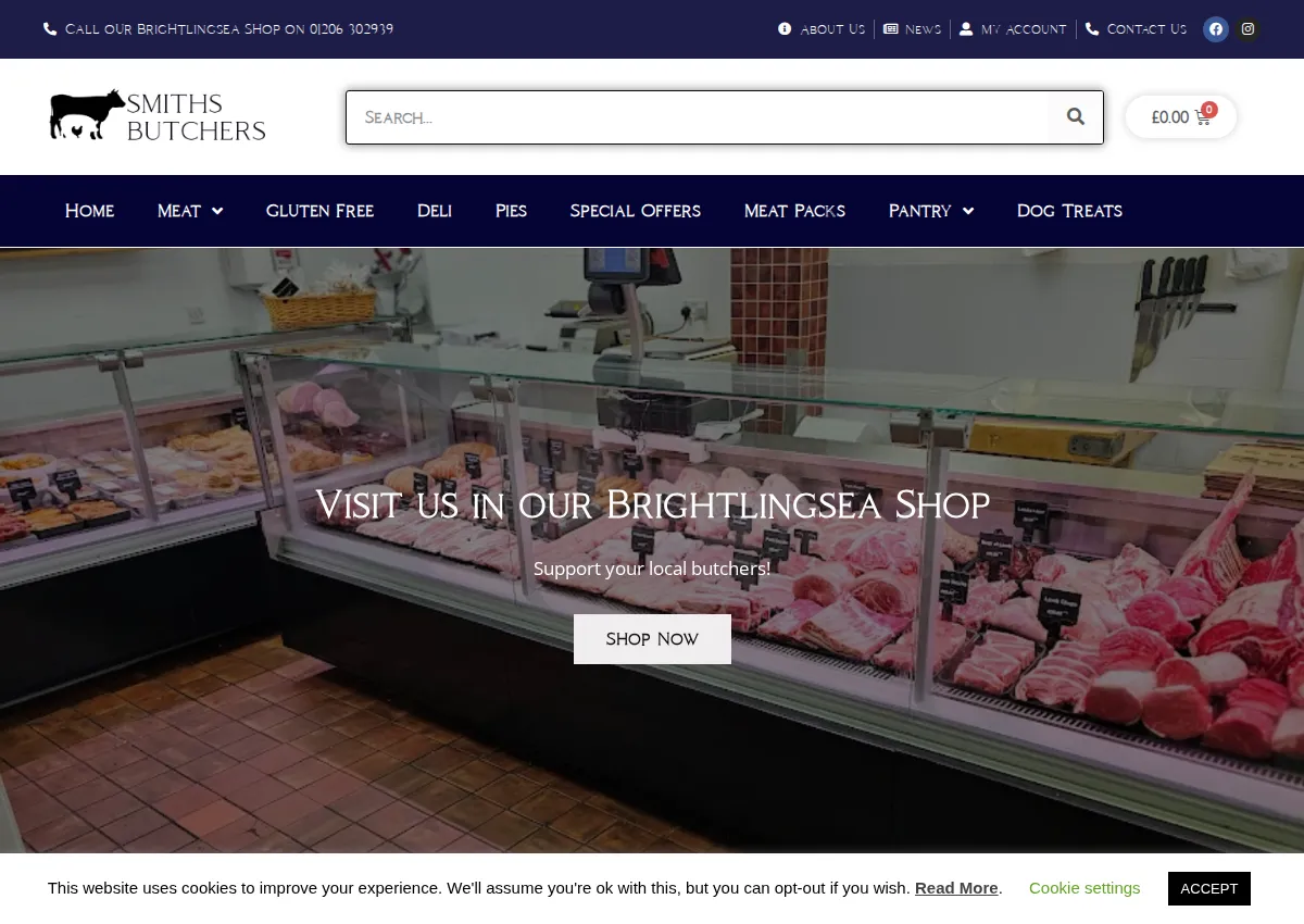 Store homepage